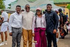 Niyi Adesanya with guests at Inspiration Day
