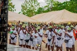 Corps members dancing at Inspiration Day